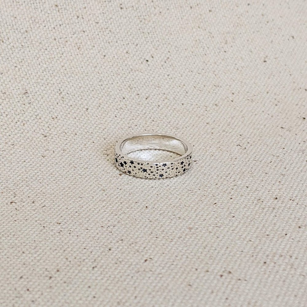 Sterling silver stars ring
